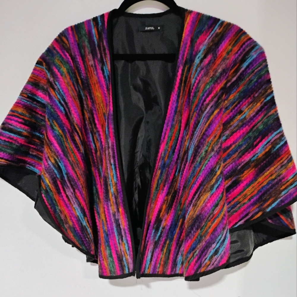 Zaful colorful cape size medium